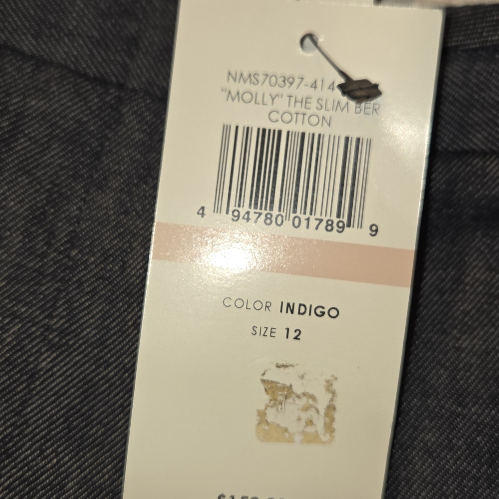 BCBG Indigo Straight Leg Pants "MOLLY" - Picture 4 of 4